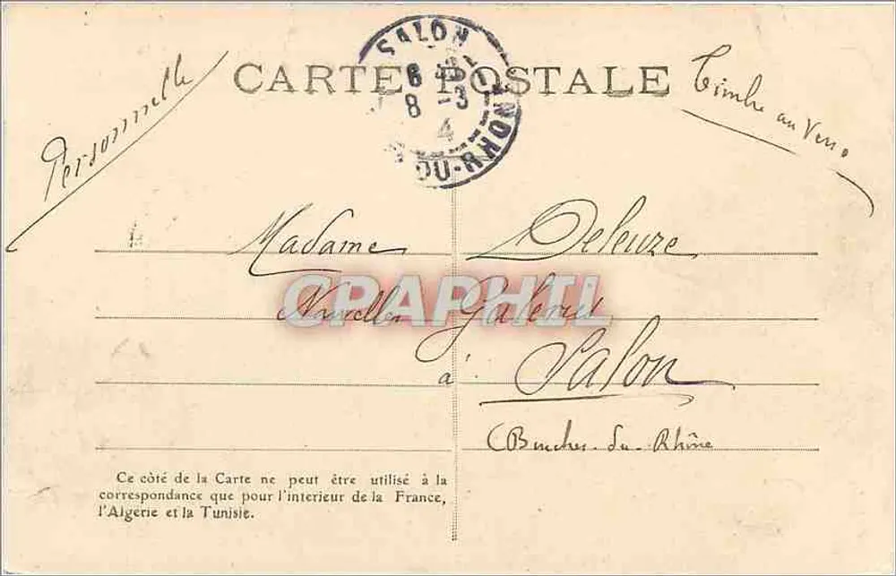 Angoulême — Überschwemmungen im Februar 1904 — Verleger: C. Chabot, Angoulême - Rückseite