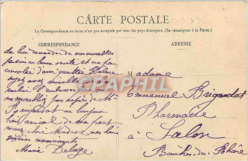 Angoulême - O Porto — Livraria Barraud, Angoulême - Verso