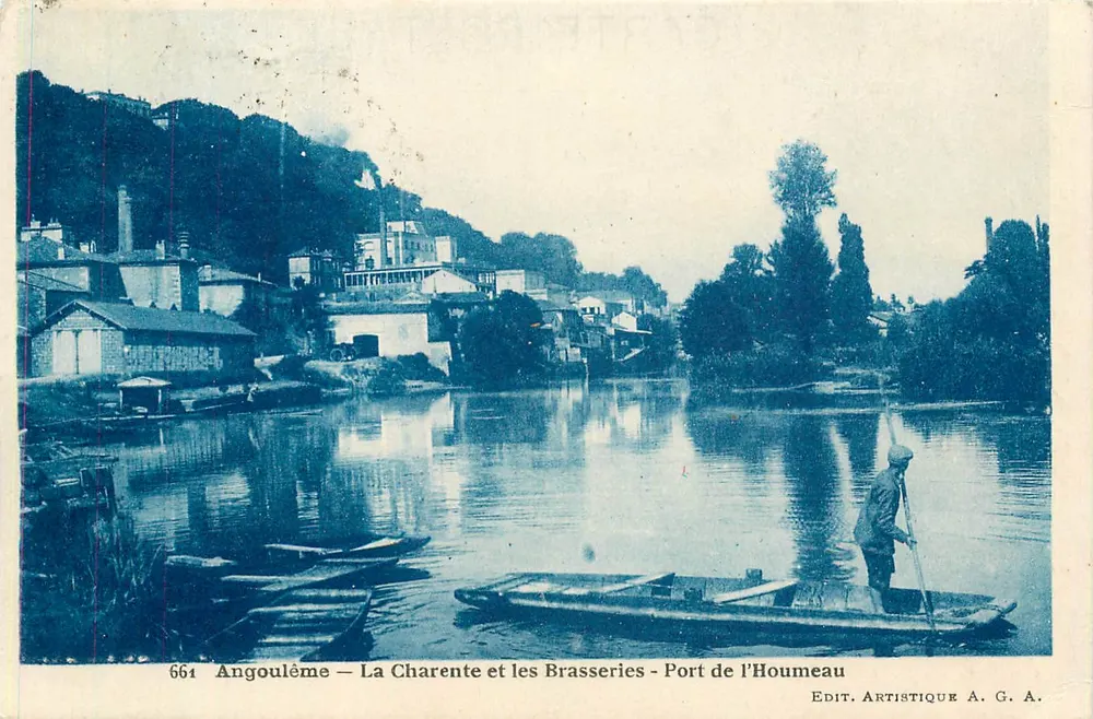 Angoulême — Die Charente und die Brauereien - Hafen von l'Houmeau — Edit. Artistique A. G. A. n°664 - Vorderseite