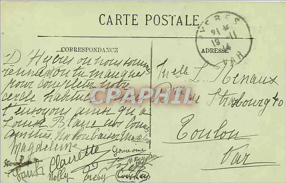 CAP D'ANTIBES — A Estrada do Cabo — SELECTA, n°59 - Verso