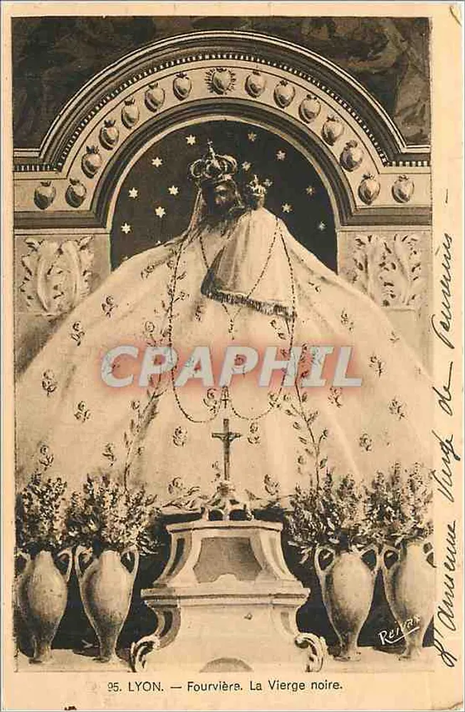 LYON — Fourvière. Czarna Panna Maria — Renard - Awers