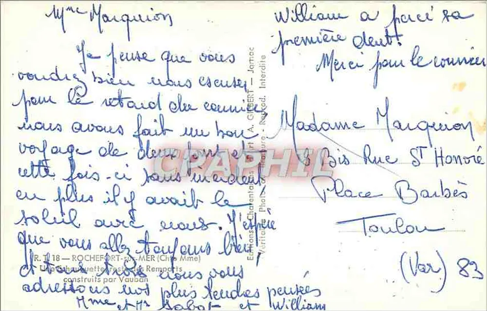 रोचेफॉर्ट-सर-मर के फॉन्टेन और बगीचा — एडिटर गिल्बर्ट, संख्या 118 - पीछे