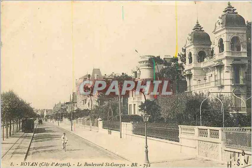 Royan (Côte d'Argent) — O Boulevard St-Georges — BR - 792 — H.S.N. - Frente