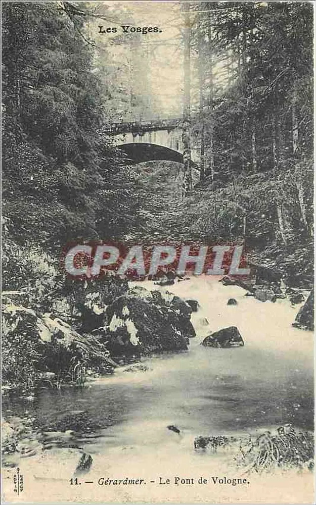 Gérardmer — O Ponte da Vologne — Les Vosges - Frente