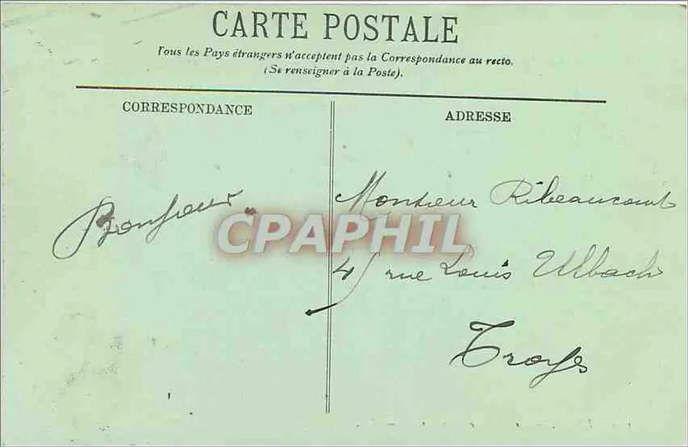 LYON — O Ponte da Universidade — LL. — n° 110 - Verso