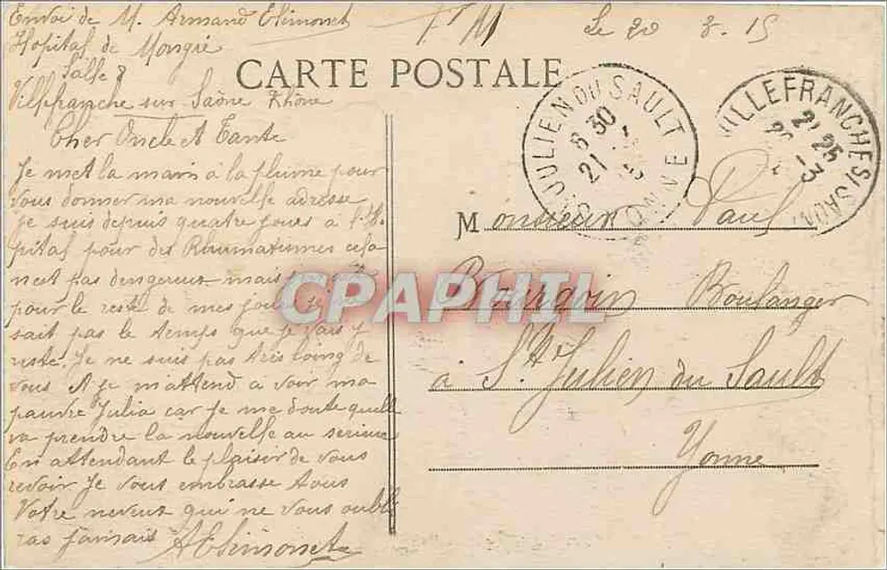 LYON - Piazza e Via della Repubblica — S. FARGES, EDITORE, N° 5188 - Verso