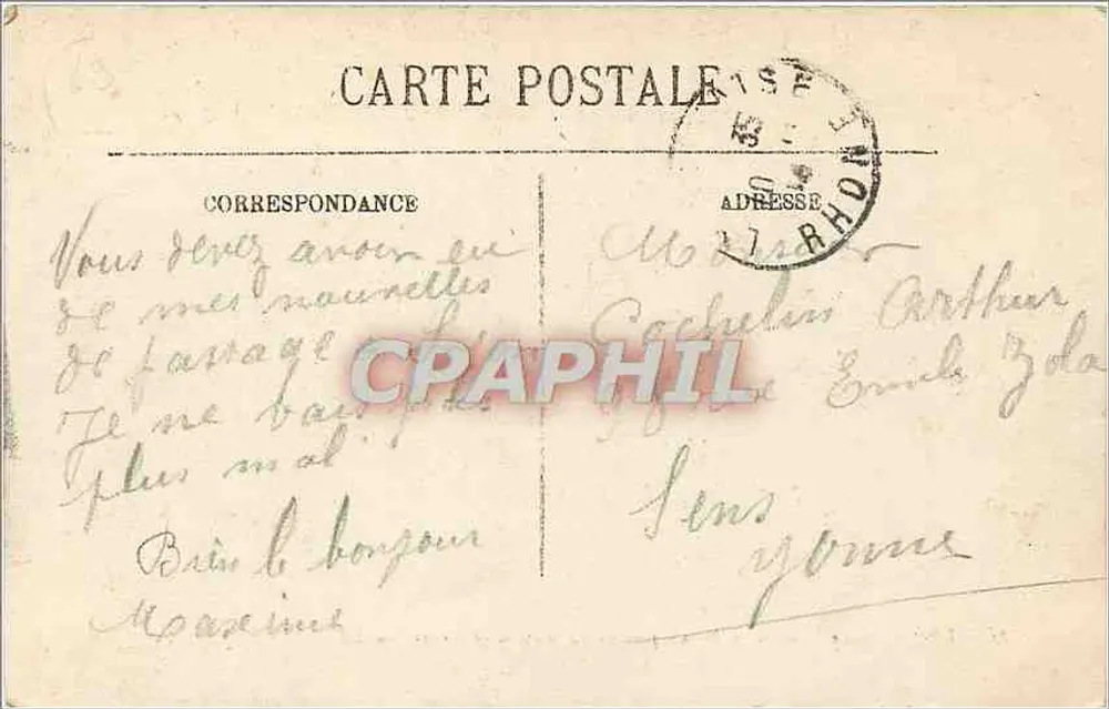 LYON — La Place de la République — Le Monument Carnot — LL. - Verso