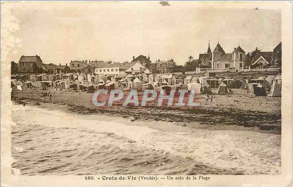 Croix-de-Vie (Vendée) — Un coin de la Plage — Phototype Jethy-Poupart (Vendée) n°400 - Recto