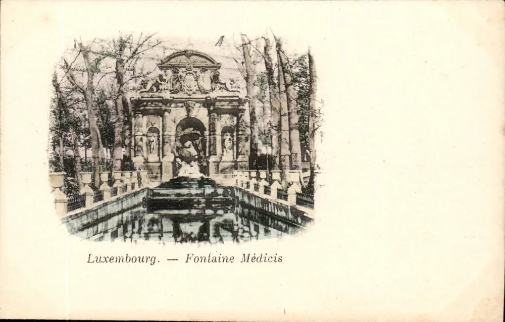 Luxembourg — Fontaine Médicis — éditeur non visible - Recto