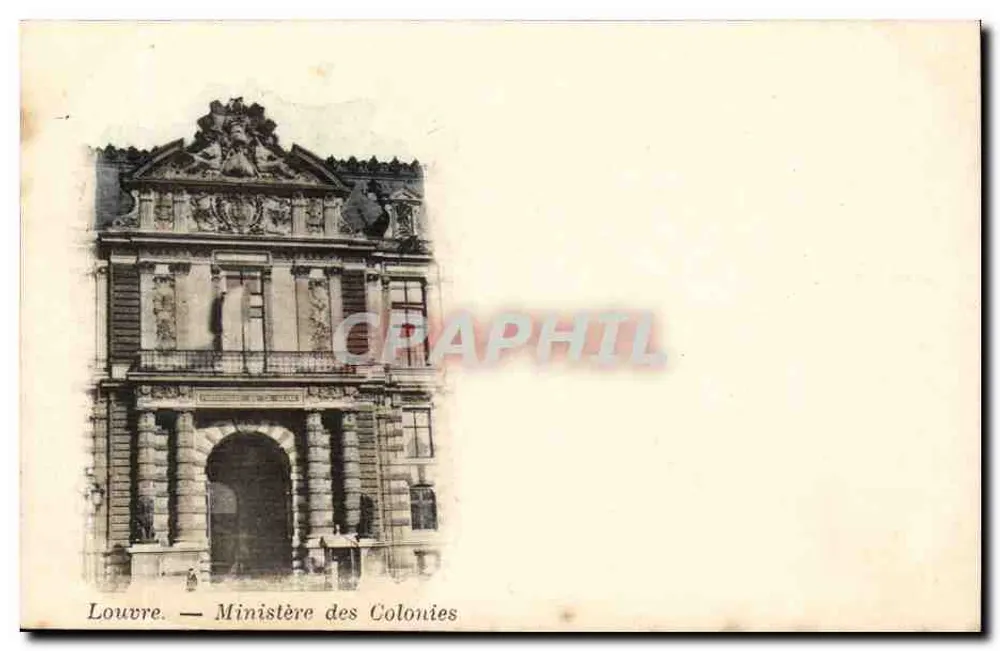 Louvre — Ministère des Colonies - Recto