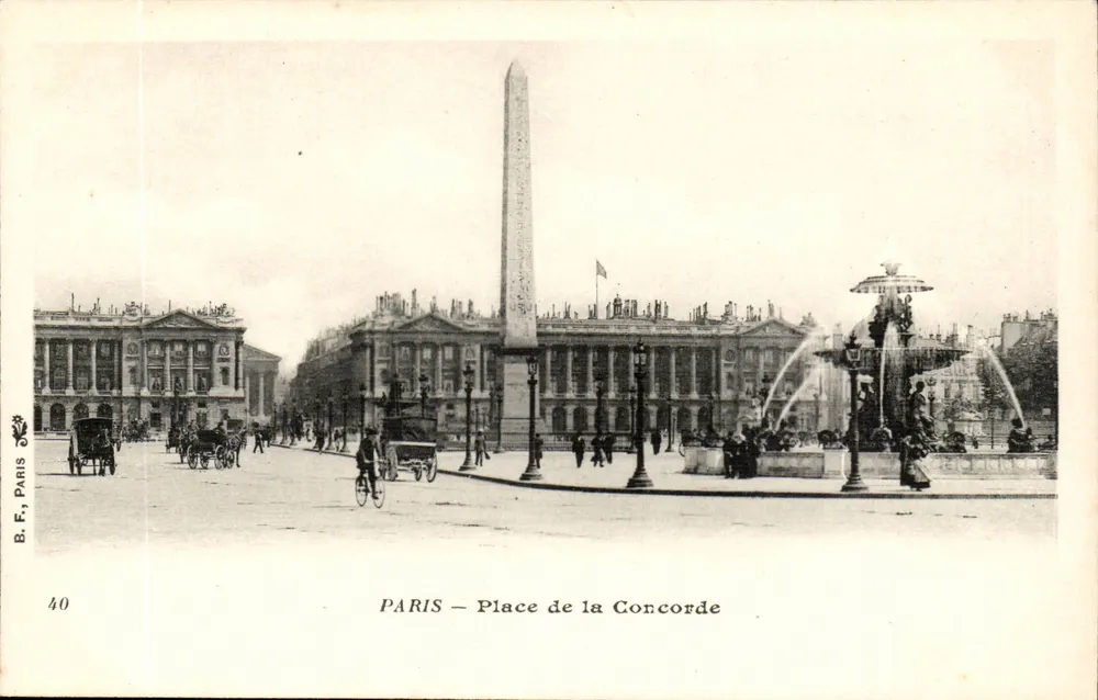 Paris — Praça da Concórdia — B.F. Paris, n°40 - Frente