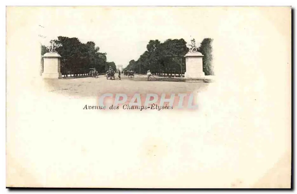Avenida dos Campos Elísios — entrada monumental — editor não identificado - Frente