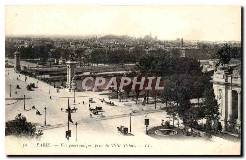 Paris — Vue panoramique prise du Petit Palais — LL. — n°30 - Recto