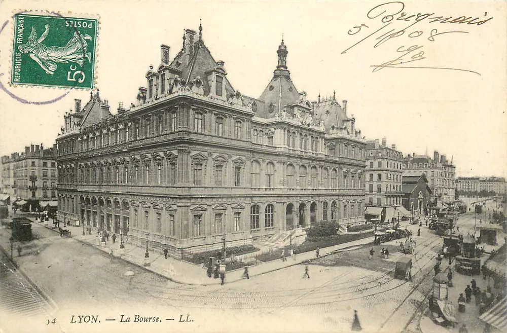 LYON — A Bolsa — LL. — Editor LL. - Frente