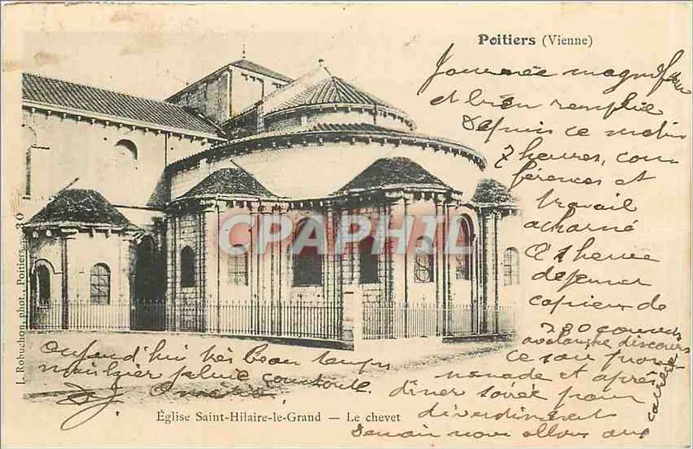 Kirche Saint-Hilaire-le-Grand — Der Chor — Poitiers (Vienne) — L. Robuau phot. Poitiers - Vorderseite