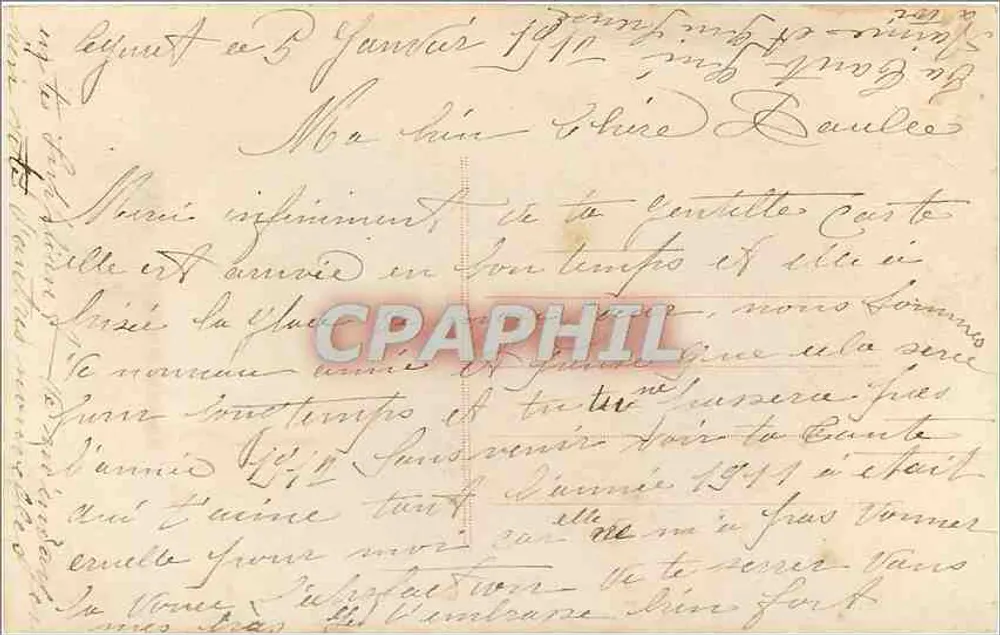 आर्ट नूवो स्टाइल के साथ एक महिला — गुलाब के बूंद — प्रकाशक फेलिस, संख्या 8006 - पीछे