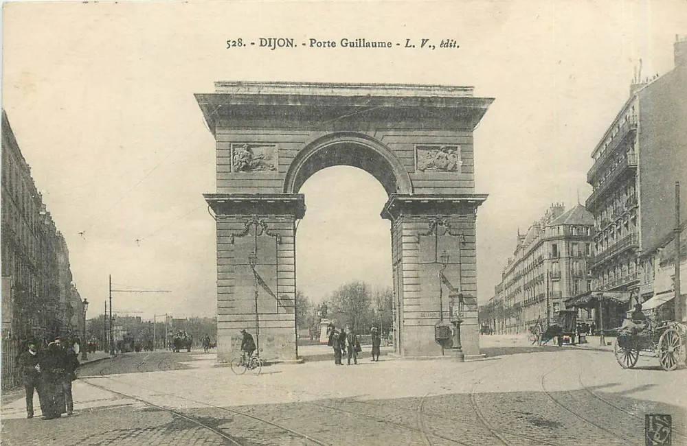 Dijon - Porta Guillaume — editor L. V., n° 528 - Frente