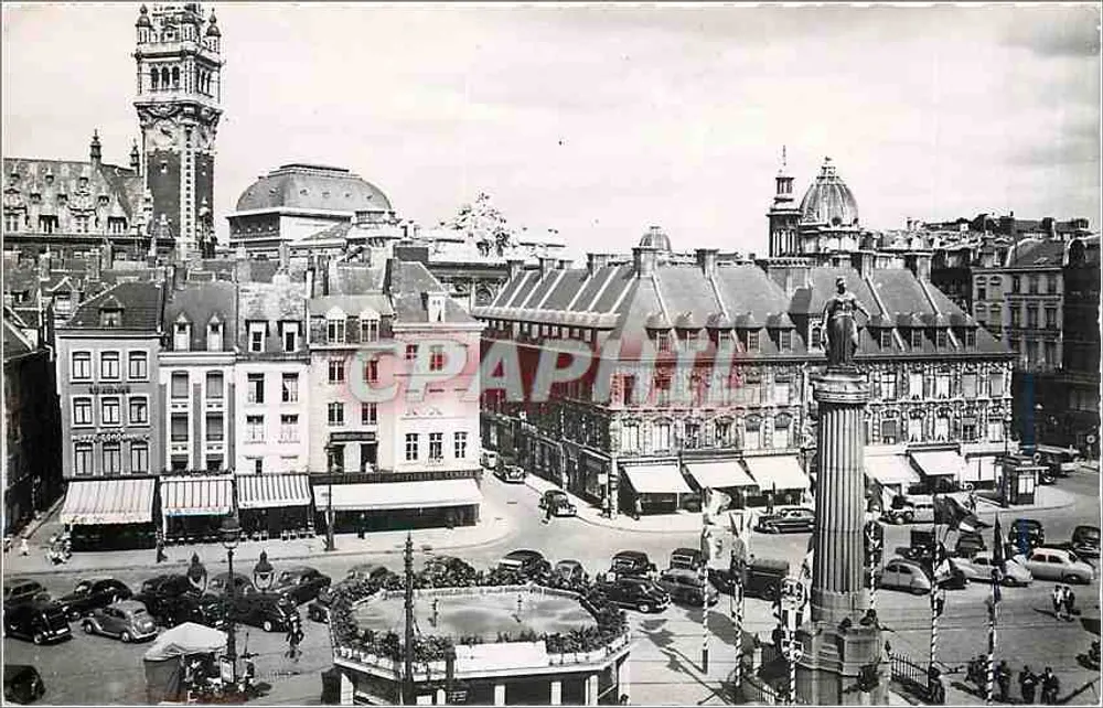 Lille (Nord) - Plaza del General De Gaulle — Ediciones Pollet, n°46 - Anverso