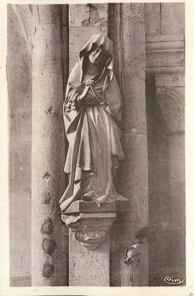 Statue der Jungfrau — Innenraum der Kirche — Montbenoît (Doubs) — Verleger Cim - Vorderseite
