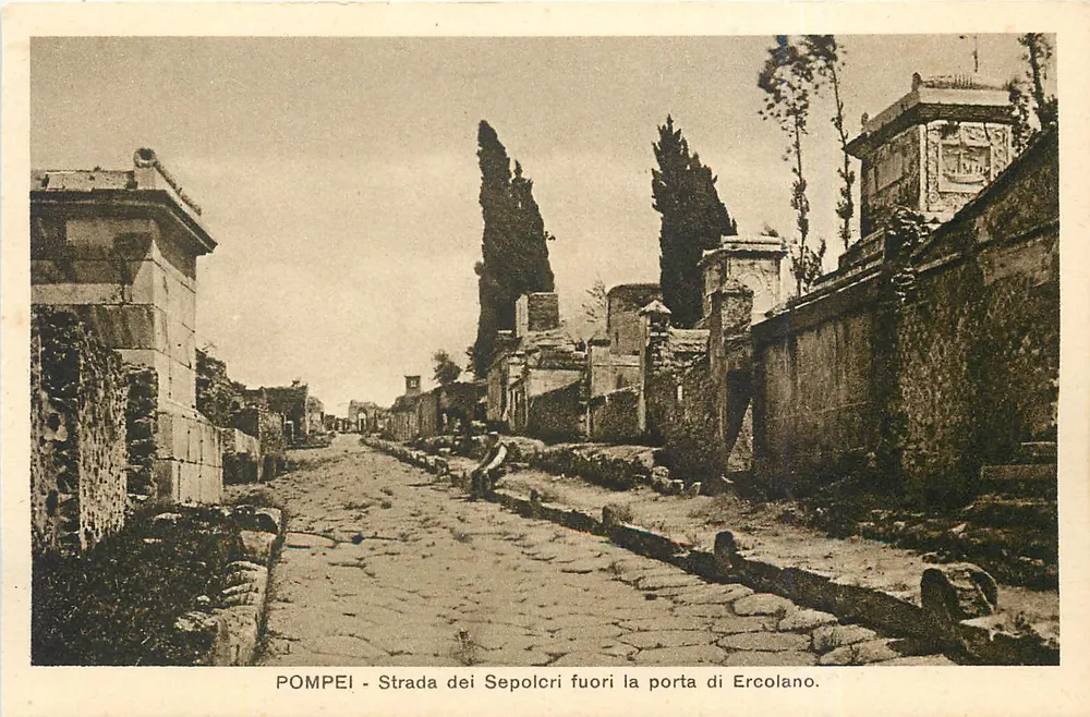 Pompeji — Straße der Gräber außerhalb des Tors von Herculaneum — n° 203-17 - Vorderseite