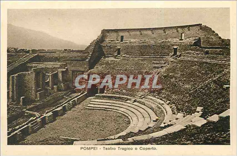 Pompei - Teatro Trágico con Techado - 203-15 - Anverso