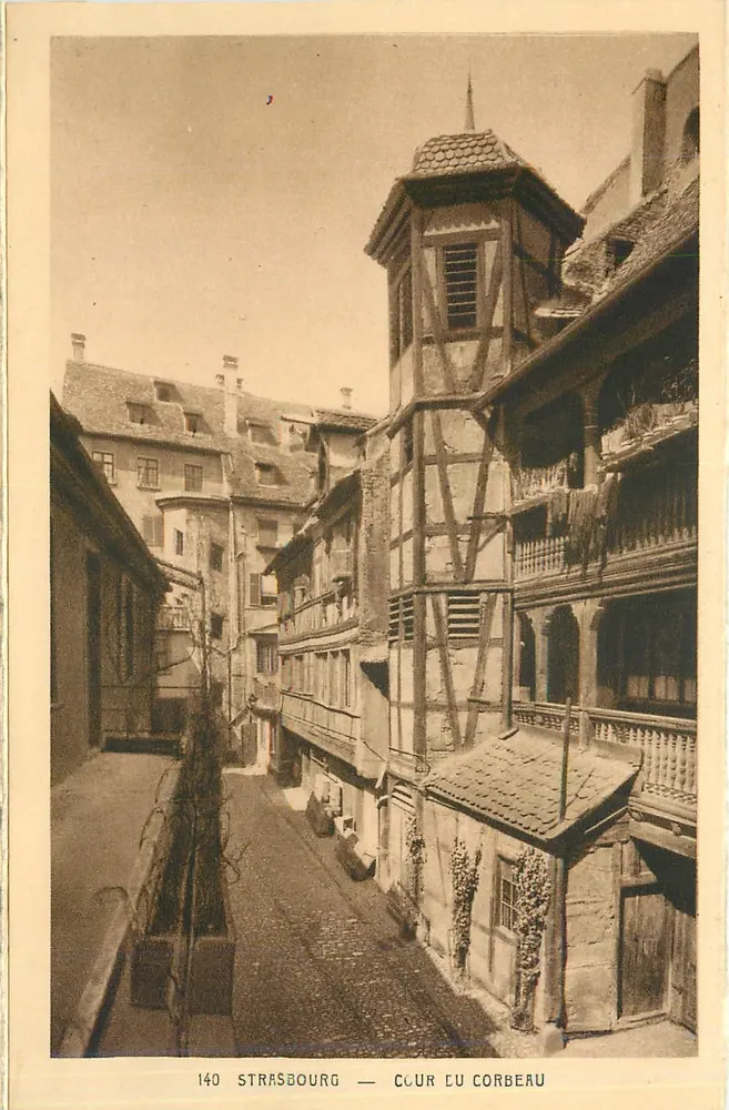 Strasbourg — Clair du Corbeau — editor Cigogne, n° 140 - Frente