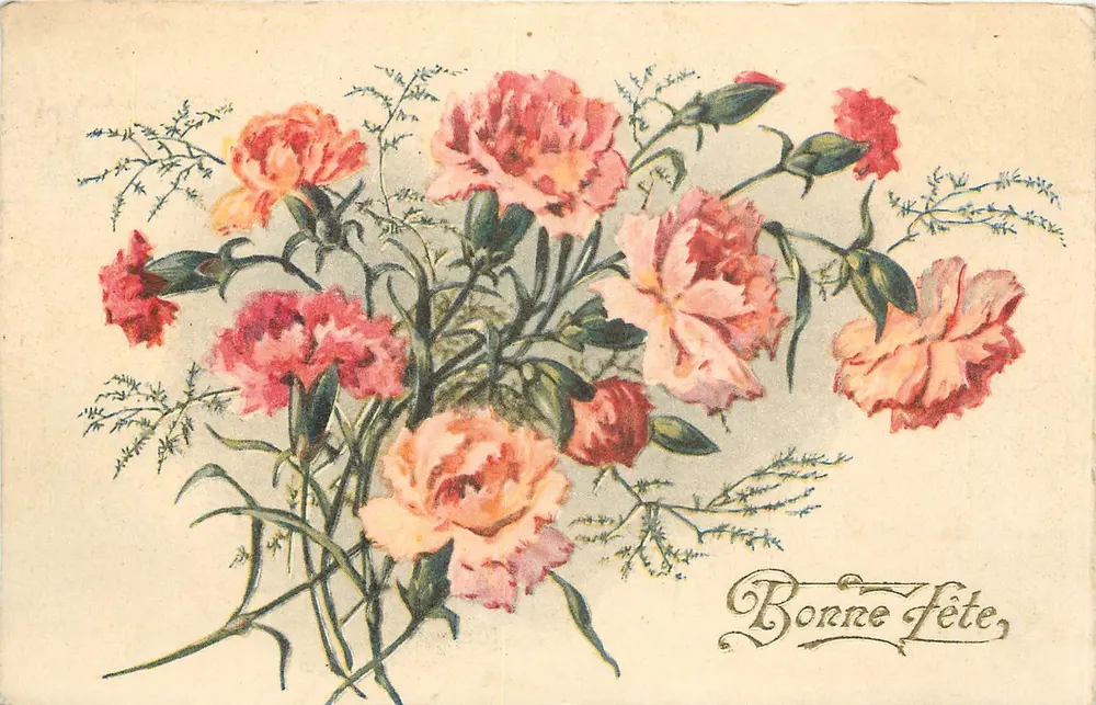 Arranjo de pêssegos — Boa festa — La Rose - Frente