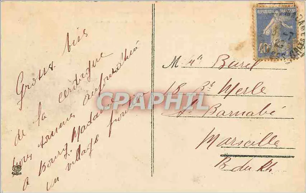Font-Romeu (1765) — Il Grand Hotel — Editore: C. Léonard, n° 726 - Verso