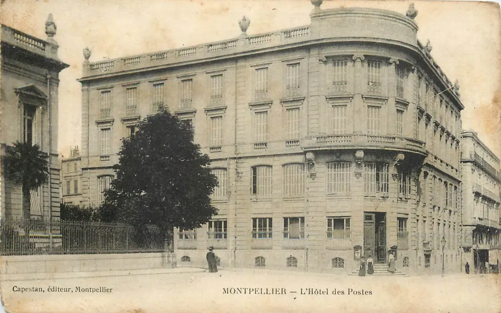 Montpellier — O Hotel das Correios — Capestan, editor, Montpellier - Frente