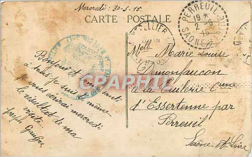 Montpellier — O Hotel das Correios — Capestan, editor, Montpellier - Verso