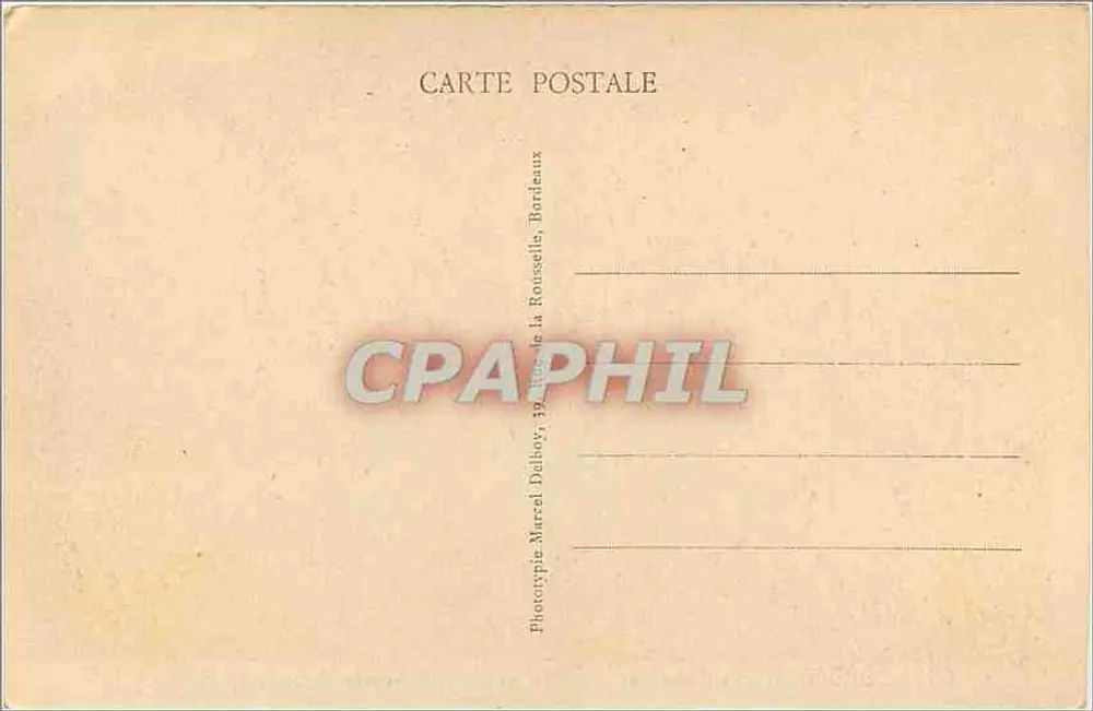 Bordeaux - Ansicht der Place des Quinconces und Säule der Girondins - M. D. - Rückseite