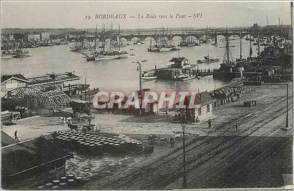 Bordeaux — A Baía em direção ao Ponte — SVI - Frente