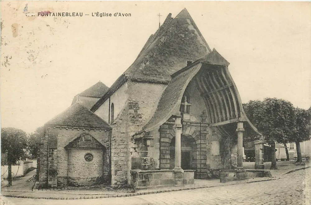 Fontainebleau — A Igreja de Avon — Editor não identificado, número de série não visível - Frente