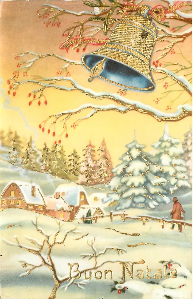हिवर्नल दृश्य बिल्ली के साथ - 'बुओन नाटाले' - स्टैम्पा डी पोर्टा पोर्टेसे 1, रोम - आगे