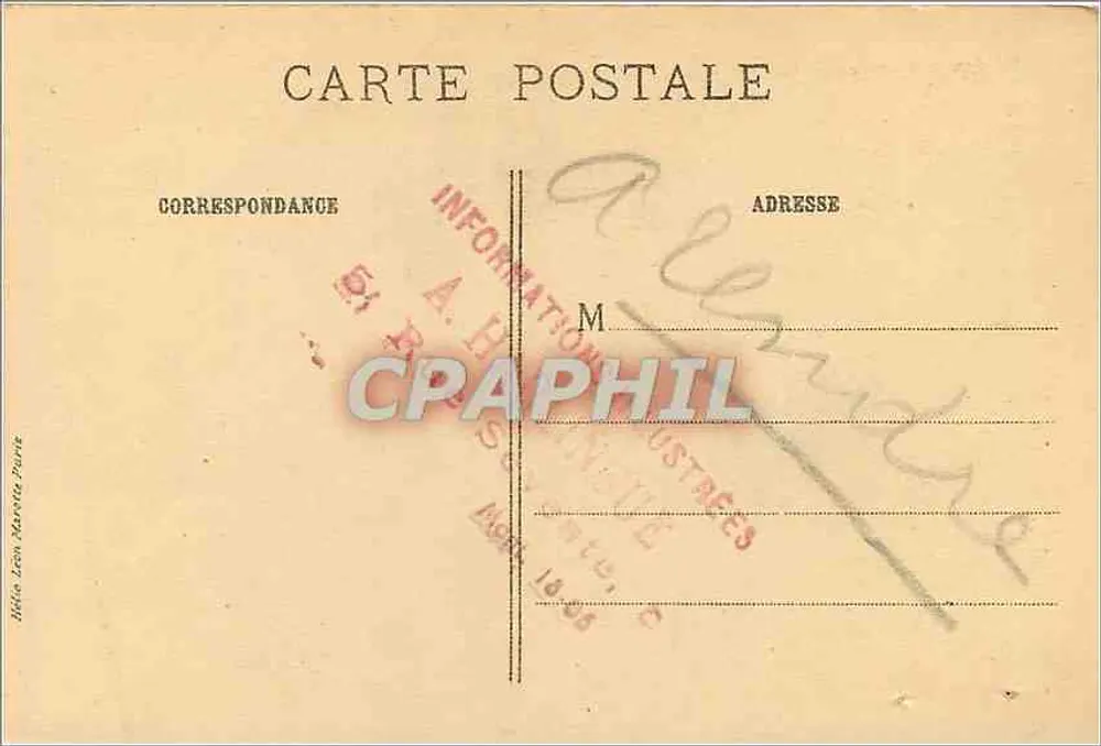 Ritratto di Balzac — Museo di Tours — Editore B. Langner, n° 15009 - Verso