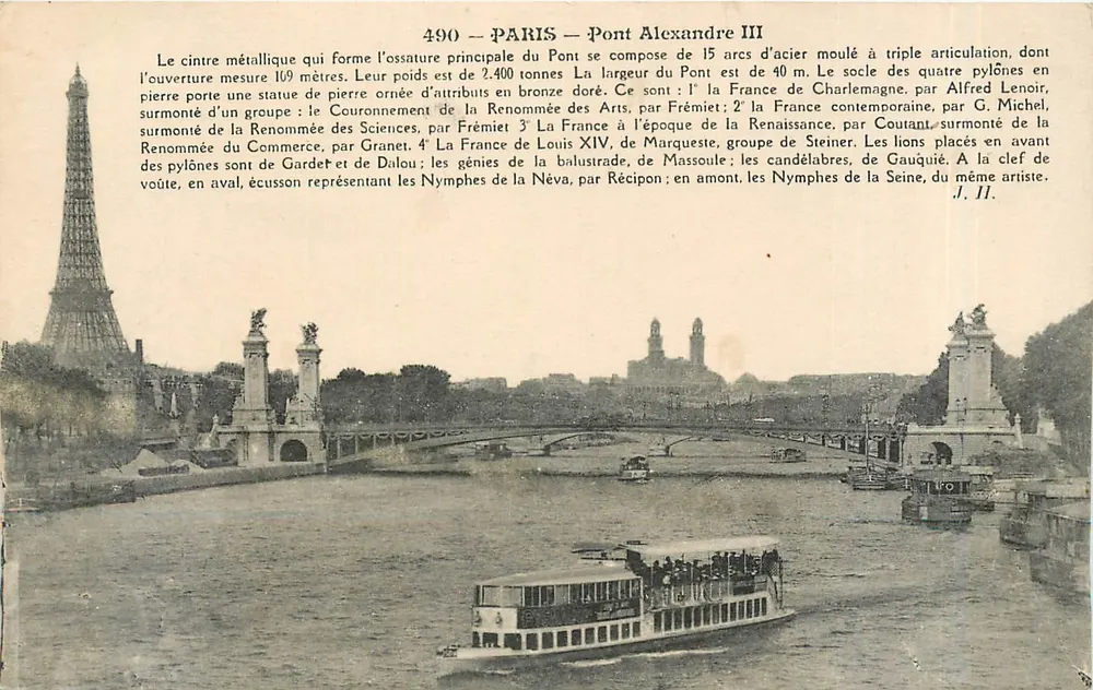 Paris — Ponte Alexandre III — Hauser, fot. Paris - Frente