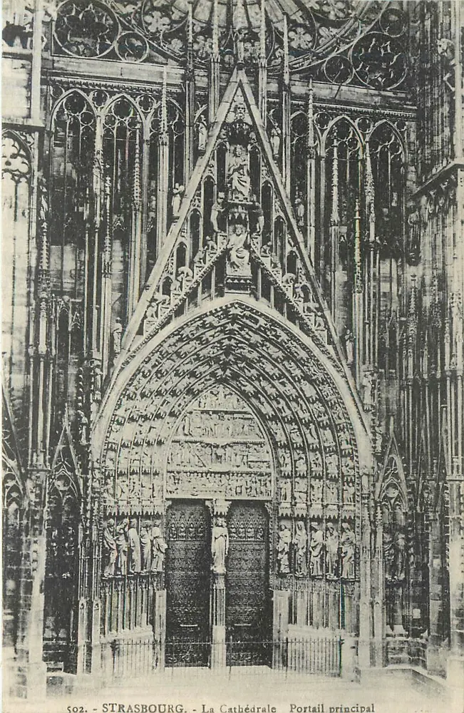 Strasbourg - La Cathédrale. Portail principal — série 502 — éditeur non identifié - Recto