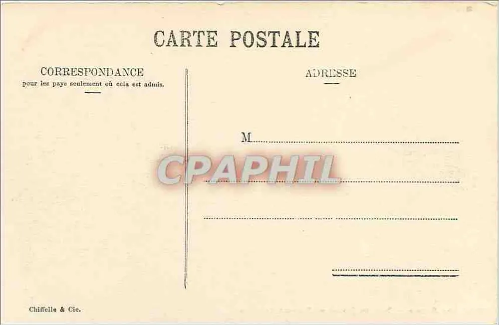 Les Avants — Dent de Jaman und Rochers de Naye — Chiffolle & Cie. n° 2284 - Rückseite