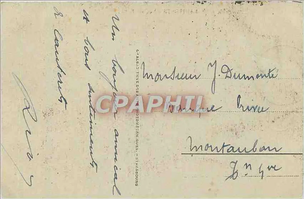 Cauterets - Widok na Gave — wydawca nieznany, nr serii 25 - Rewers