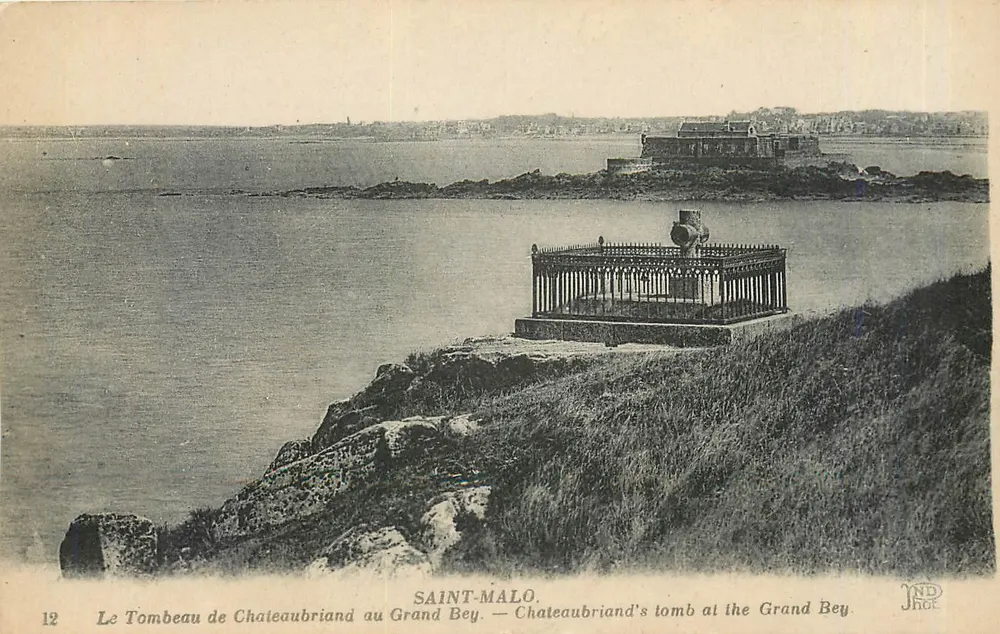 Das Grab von Chateaubriand am Grand Bey — Saint-Malo - Vorderseite