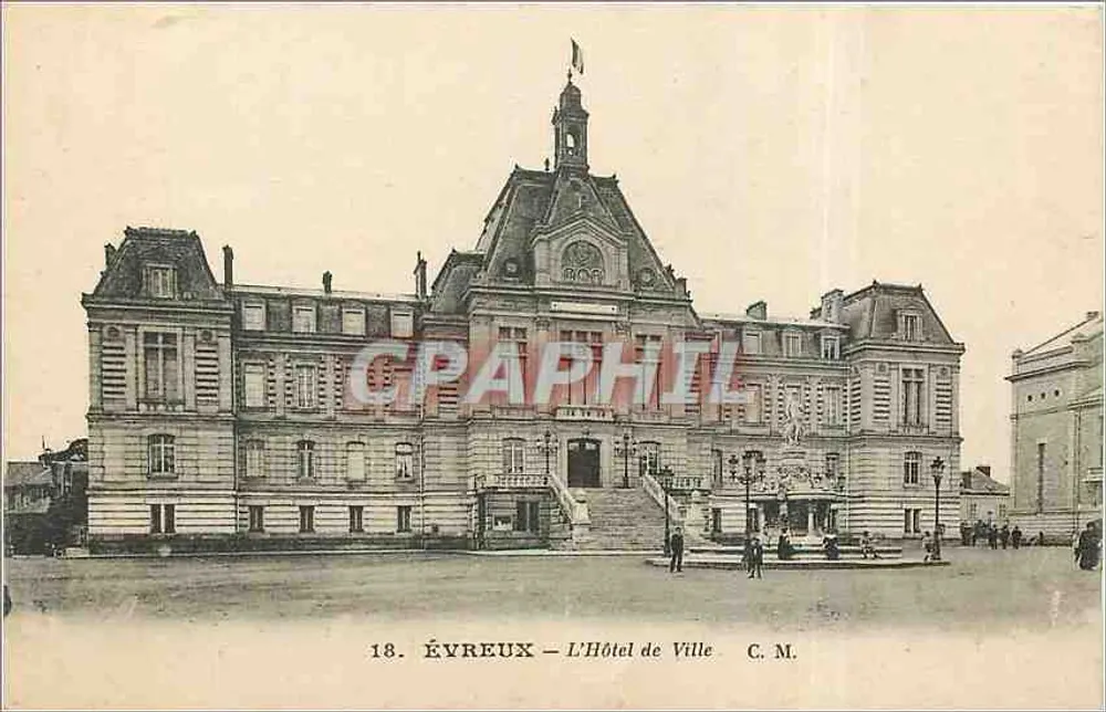 Évreux — El Ayuntamiento — Edición Artística C. M. - Anverso