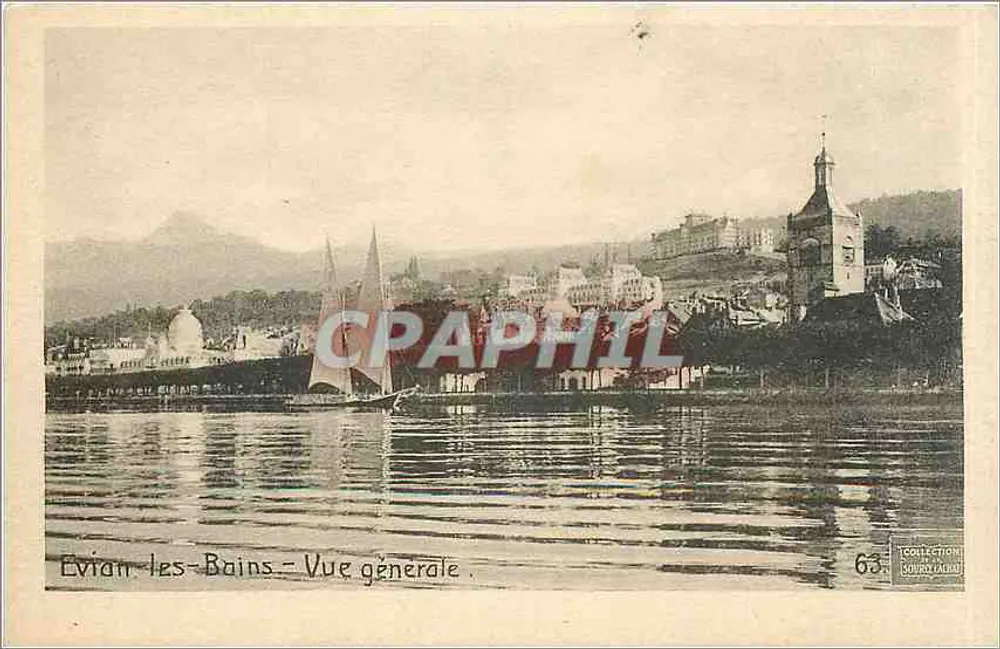 Evian-les-Bains — Ogólny widok — Zbiór Louron-Lamar - Awers