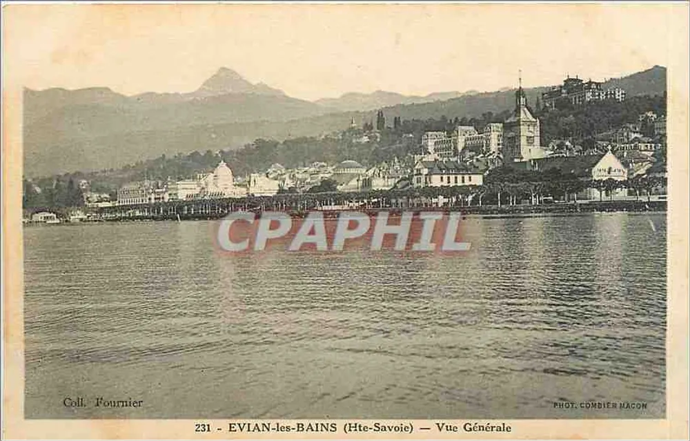 EVIAN-les-BAINS (Hte-Savoie) — Vue Générale — Phot. Combier Hagon - Recto