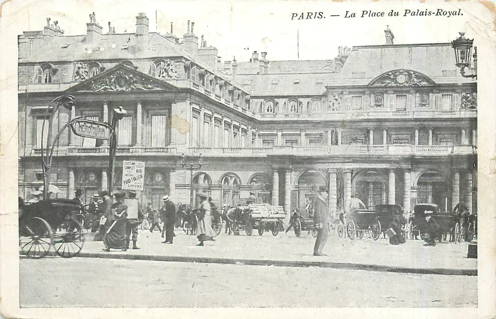PARIS — A Praça do Palácio-Royal — Mercier & Quilin - Frente