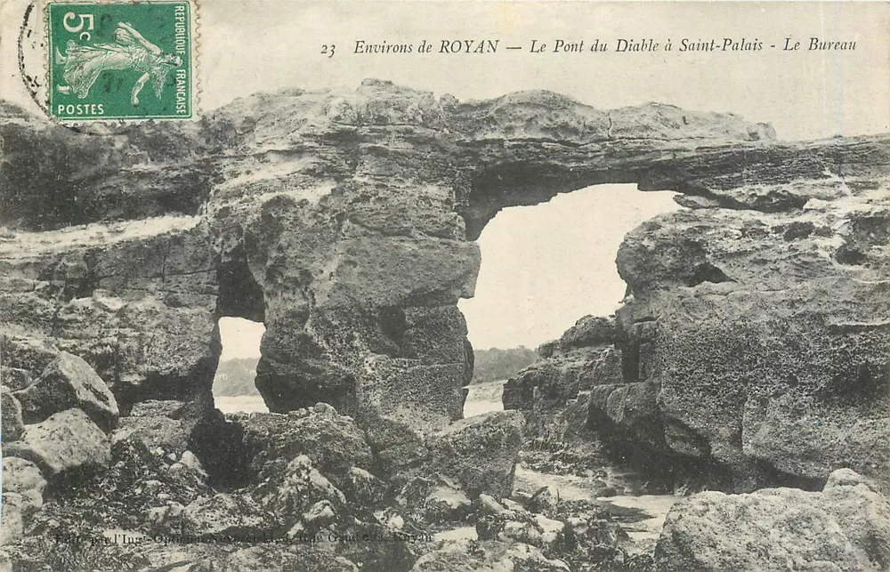 Environ de ROYAN — Le Pont du Diable à Saint-Palais - Le Bureau - Recto