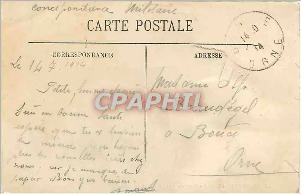 Montereau — La Cour du Vieux Château — LL - Verso