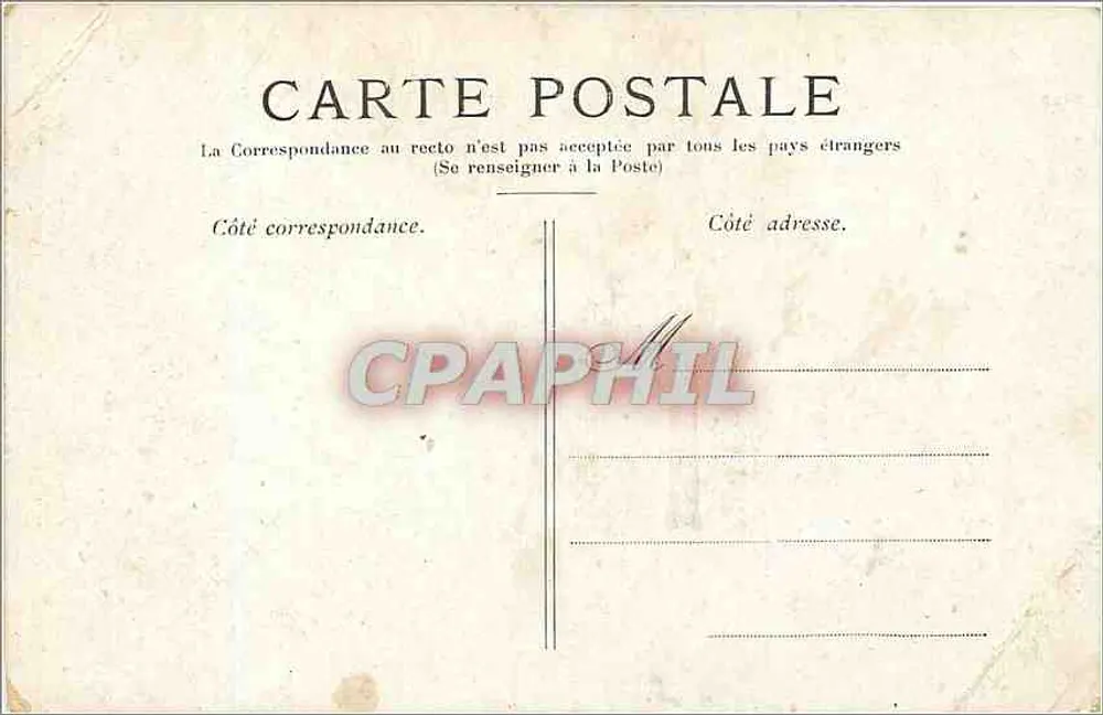 Mercado à beira da água — Trouville — editor Dufaye - Verso
