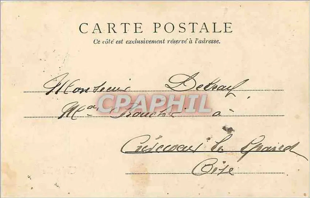 O Farol do Leste — Trouville — editor Paris 7418 - Verso