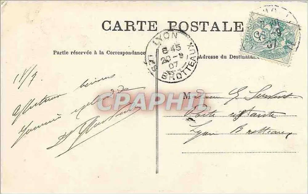 Vale de Chamonix — Carta topográfica dos Alpes — Editor não visível - Verso