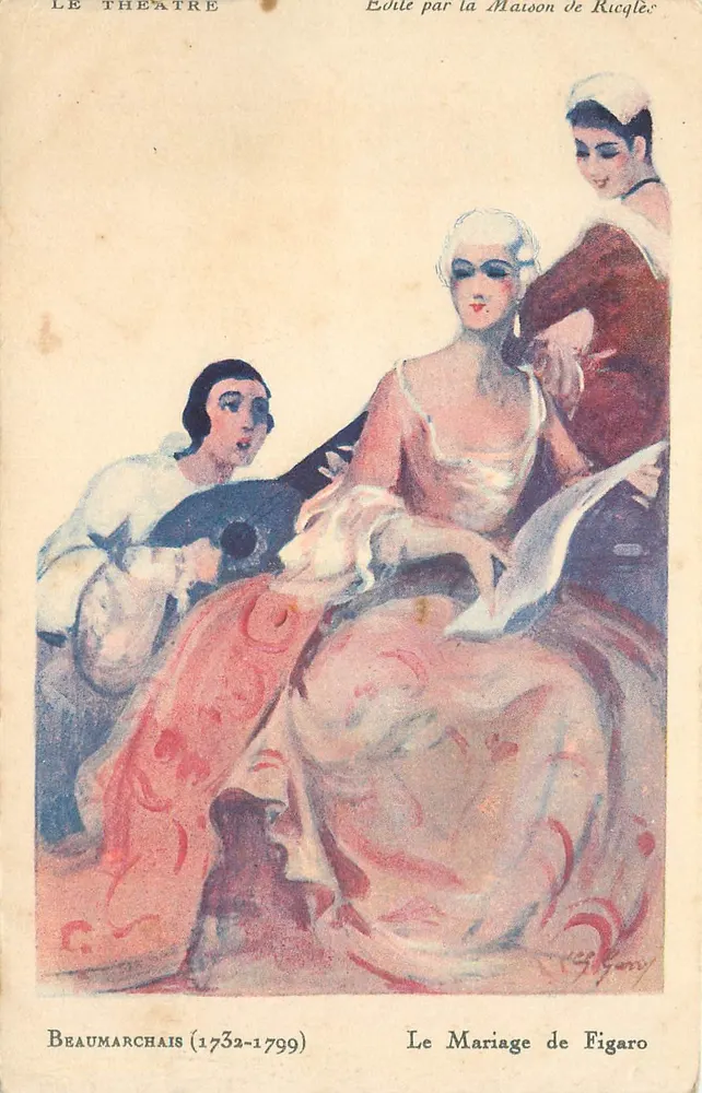 O Casamento de Figaro — Beaumarchais (1732-1799) — Editada pela Maison de Ricqlès - Frente
